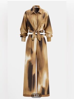 Commense Tie - Dye Shirt & Leg Pants Set